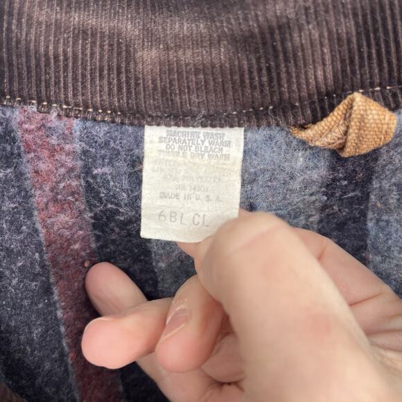 Vintage Carhartt Jacket 46L Blanket Lined Barn Chore Coat Union Made USA 6BLC - Picture 8 of 10